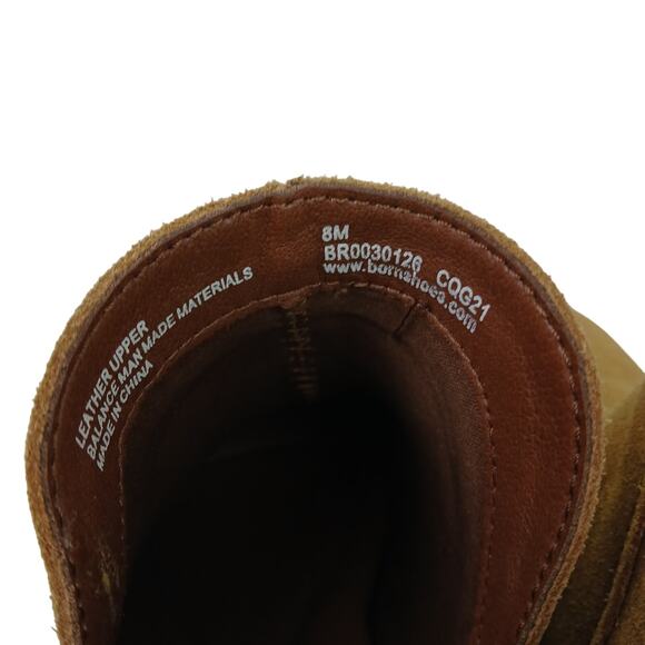 Born SZ 8 Brie Bootie Taupe Distressed Suede Boho Hippie Festival Concert Fall - Picture 9 of 9